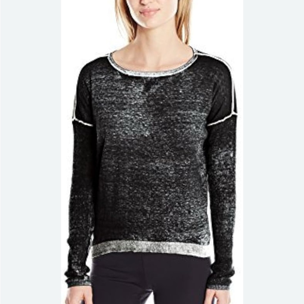 Women’s Blanc Noir Black Fade Sweater Size Small